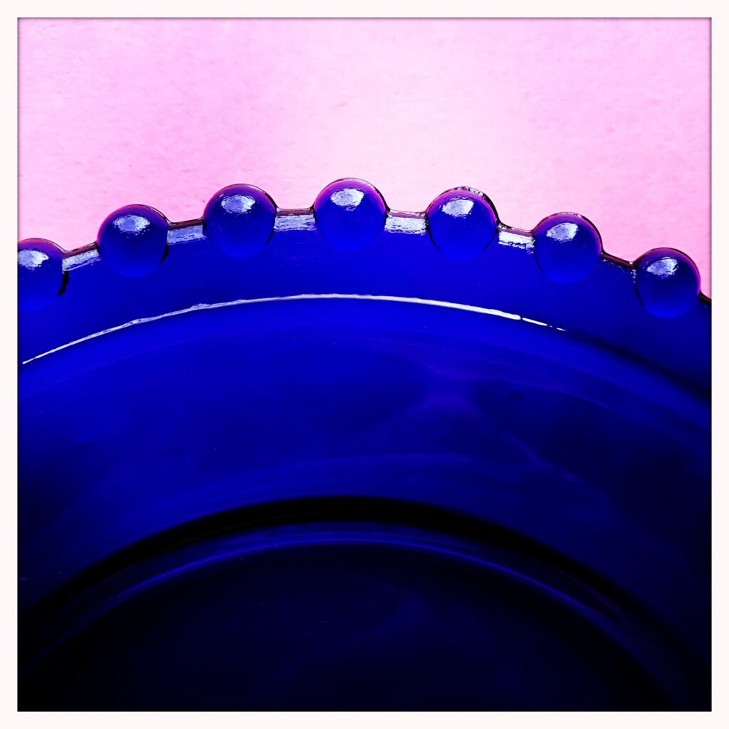 Blue Glass Plate